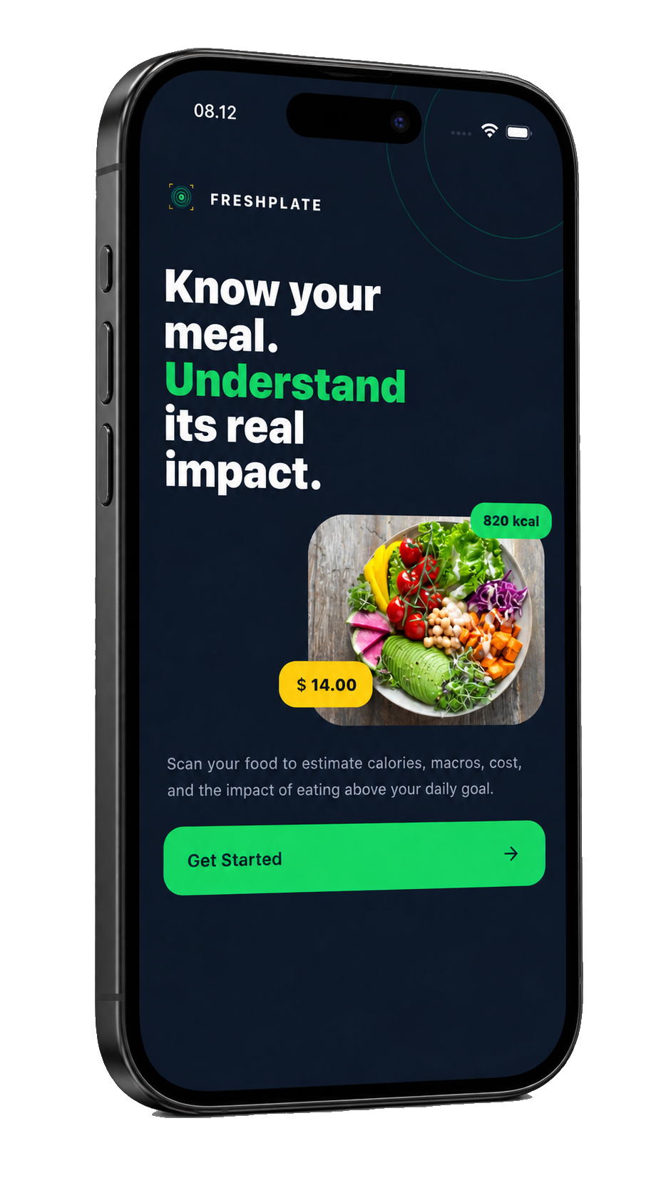 FreshPlate Onboarding & Goal Setup Screen