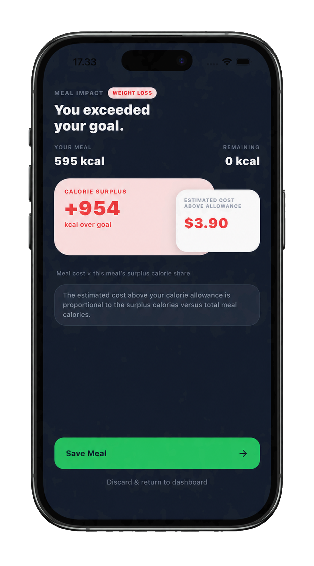 FreshPlate Weight Loss Meal Impact Screen